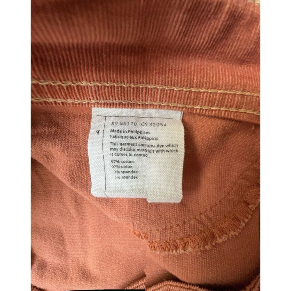 Anthropologie Pilcro Brown High Rise Skinny Corduroy Pants Size 28 - Picture 9 of 10